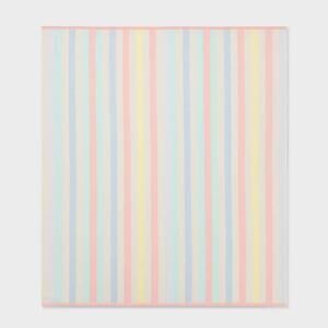 Sun Squad Jumbo Beach Towel 60x72 Pastel Stripe 100% Cotton NEW